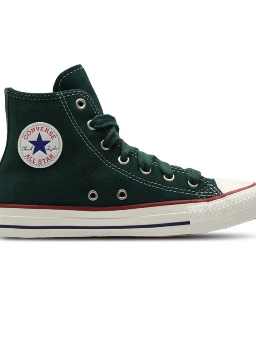 Converse Chuck Taylor CTAS Hi Green Suede Leather Kids 6 A11983C NEW